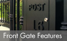 Hand Made Iron Gate Post Box