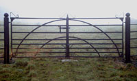 Arched Hand Made Iron Gate